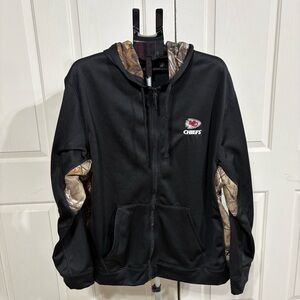 NFL Dunbrooke Kansas City Chiefs Decoy Tech Full Zip Hoodie 2XL Black Realtree